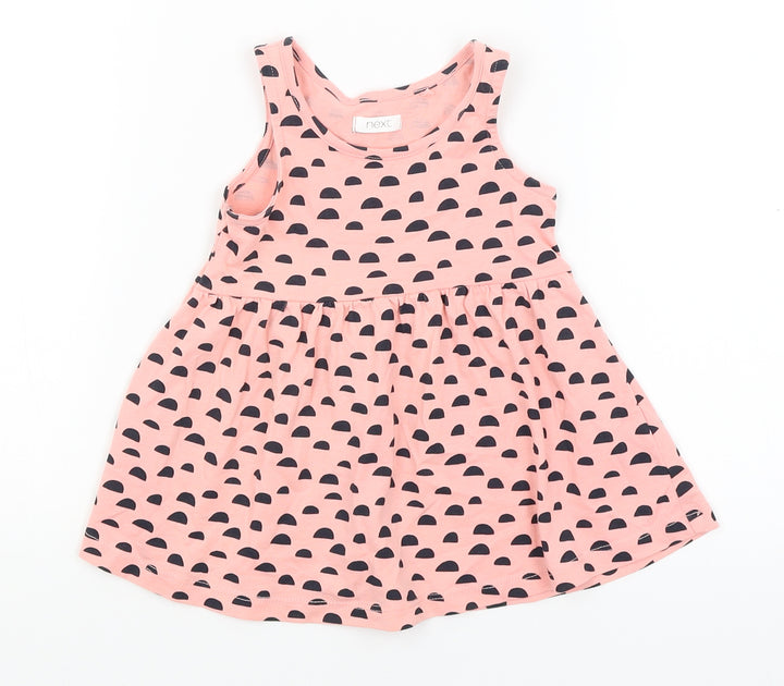NEXT Baby Pink Spotted Fit & Flare Size 3-6 Months