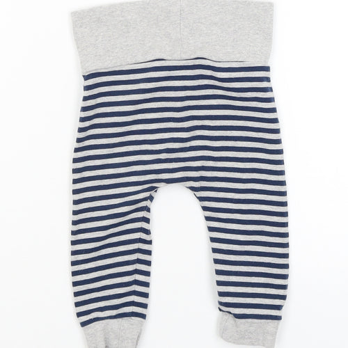 NEXT Baby Grey Striped  Jogger Trousers Size 6-9 Months