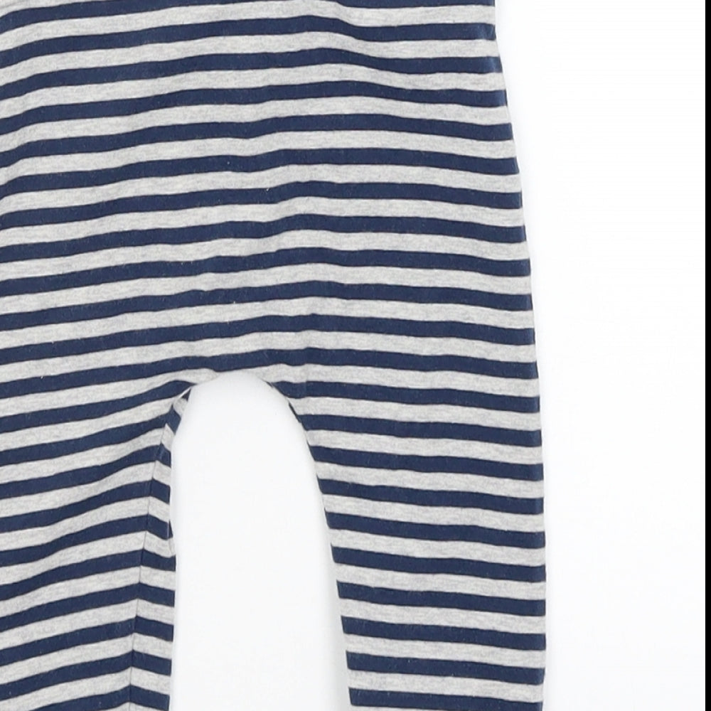 NEXT Baby Grey Striped  Jogger Trousers Size 6-9 Months