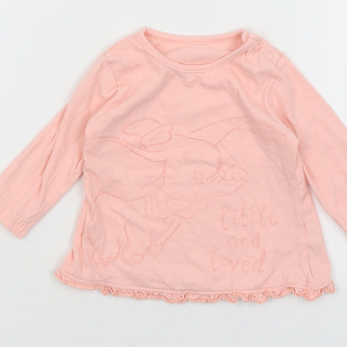 Disney Baby Baby Pink   Basic T-Shirt Size 3-6 Months  - Little and Loved Dumbo