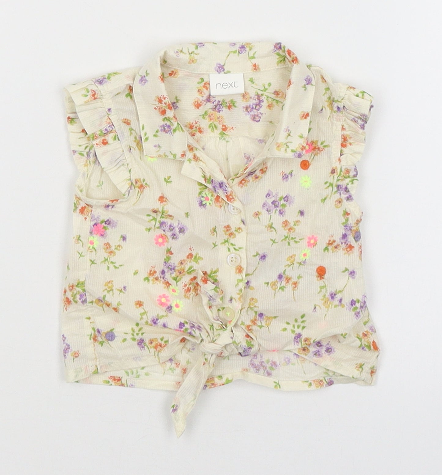 NEXT Baby Yellow Floral  Basic Button-Up Size 3-6 Months