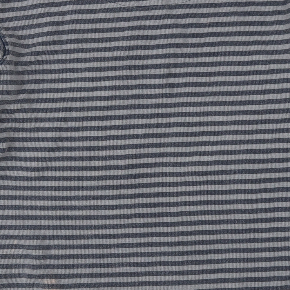 Matalan Mens Grey Striped  Pullover Sweatshirt Size M