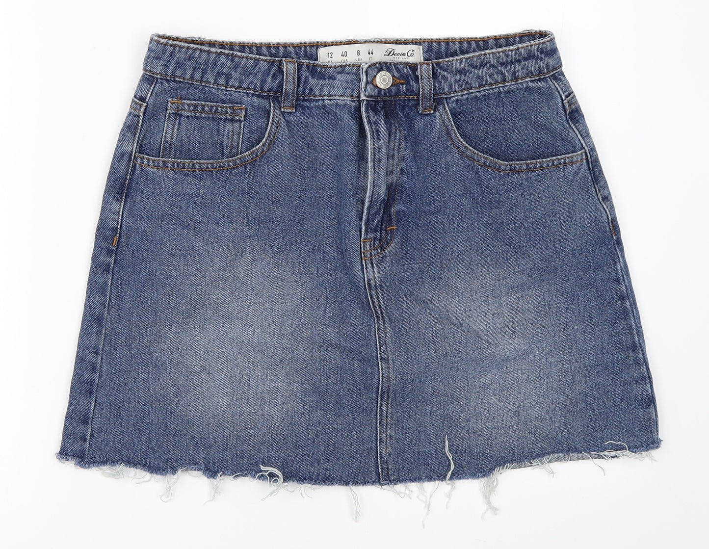 Primark Womens Blue  Denim Mini Skirt Size 12