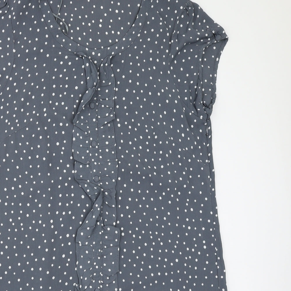 Monsoon Womens Grey Polka Dot  Shift  Size 18