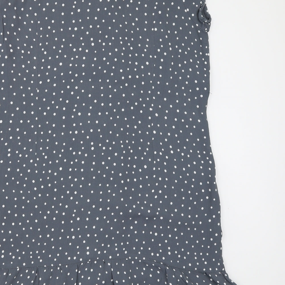 Monsoon Womens Grey Polka Dot  Shift  Size 18
