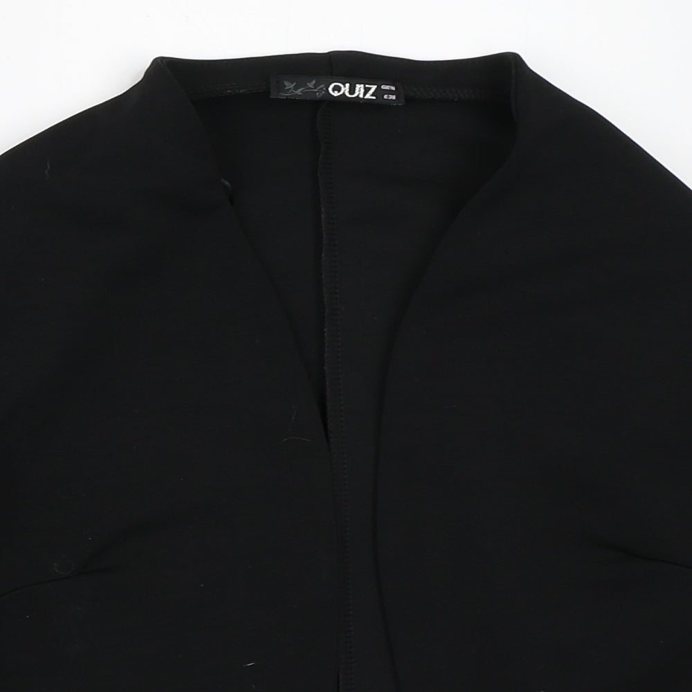 Quiz Womens Black   Jacket  Size 10