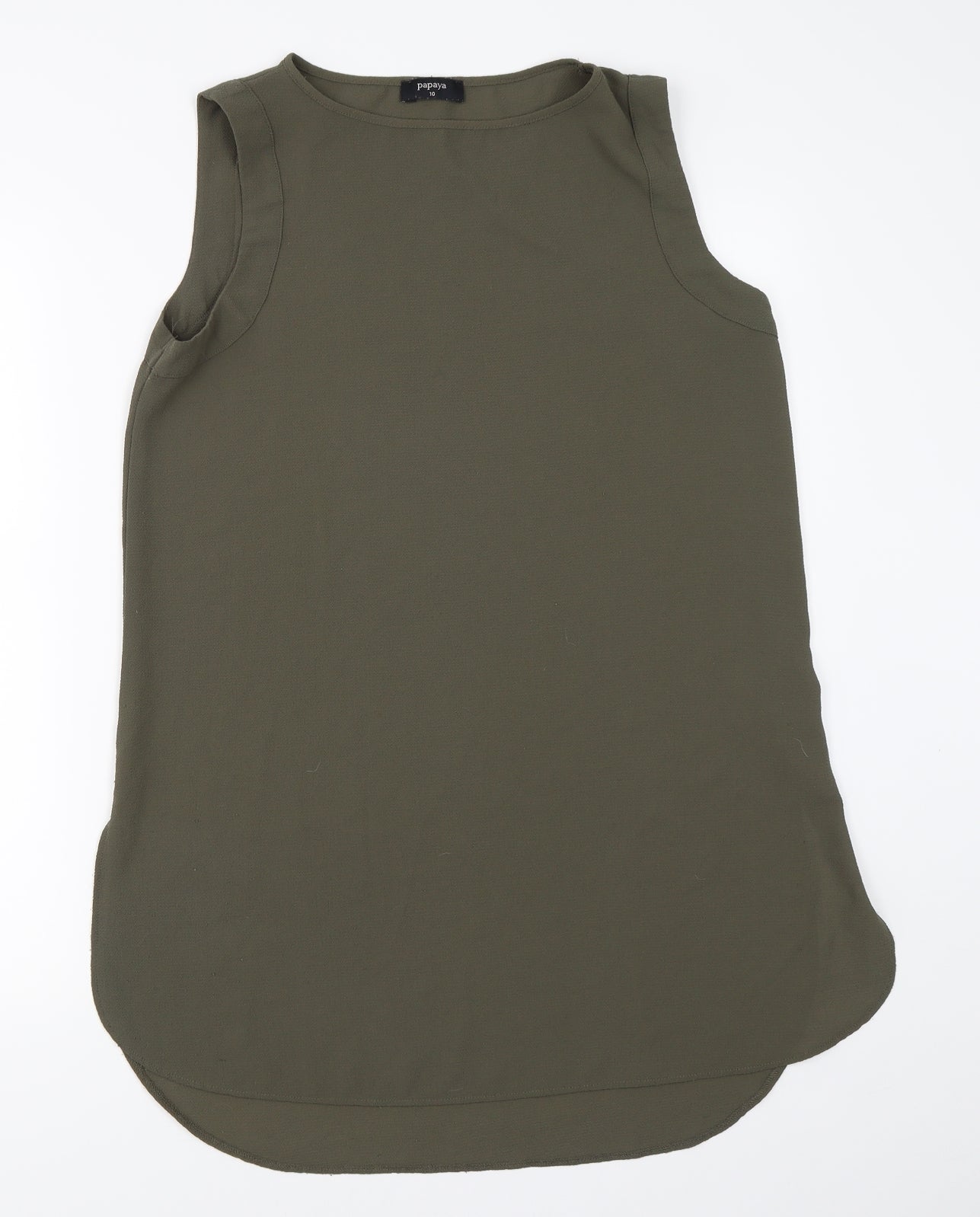 Papaya Womens Green   Basic Blouse Size 10