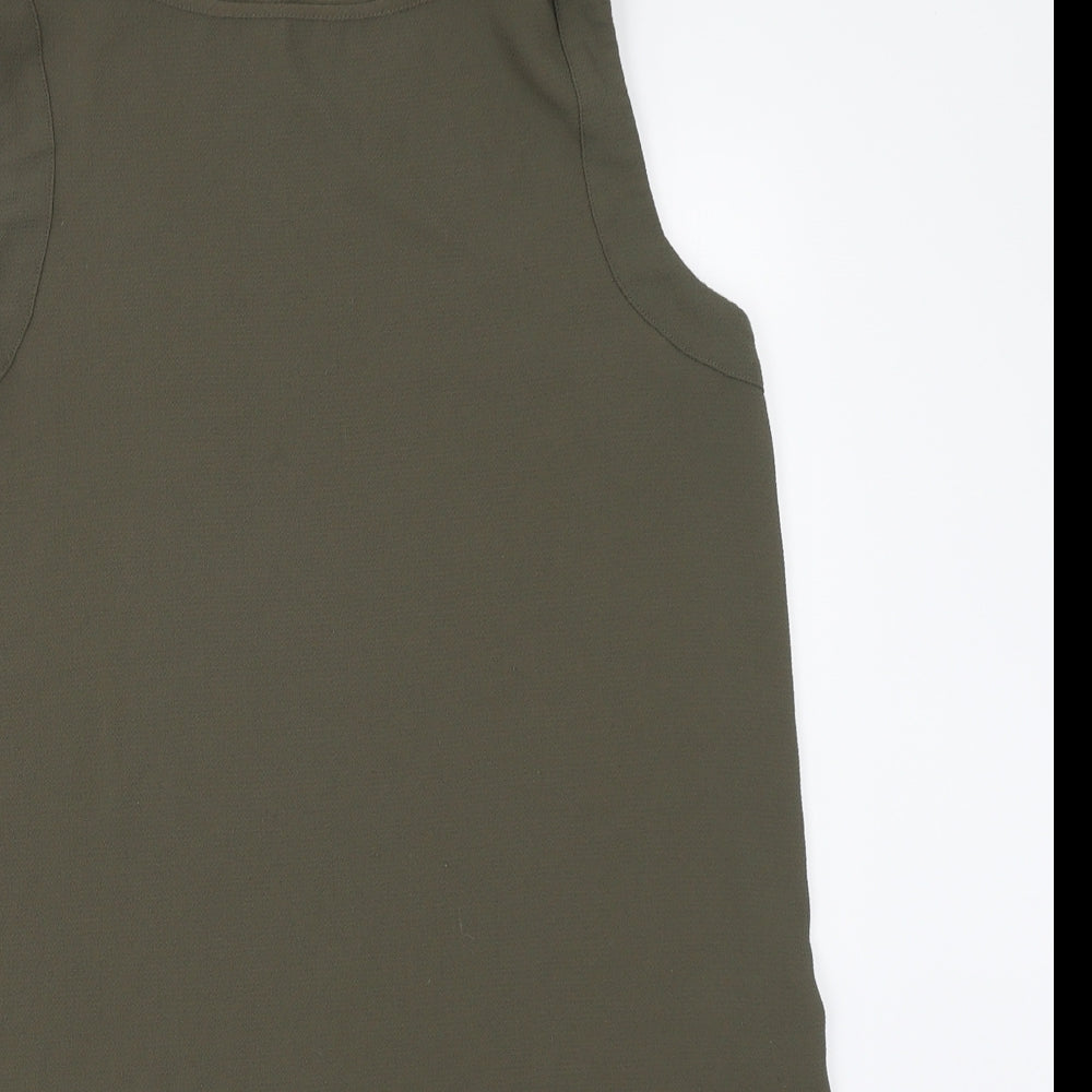 Papaya Womens Green   Basic Blouse Size 10