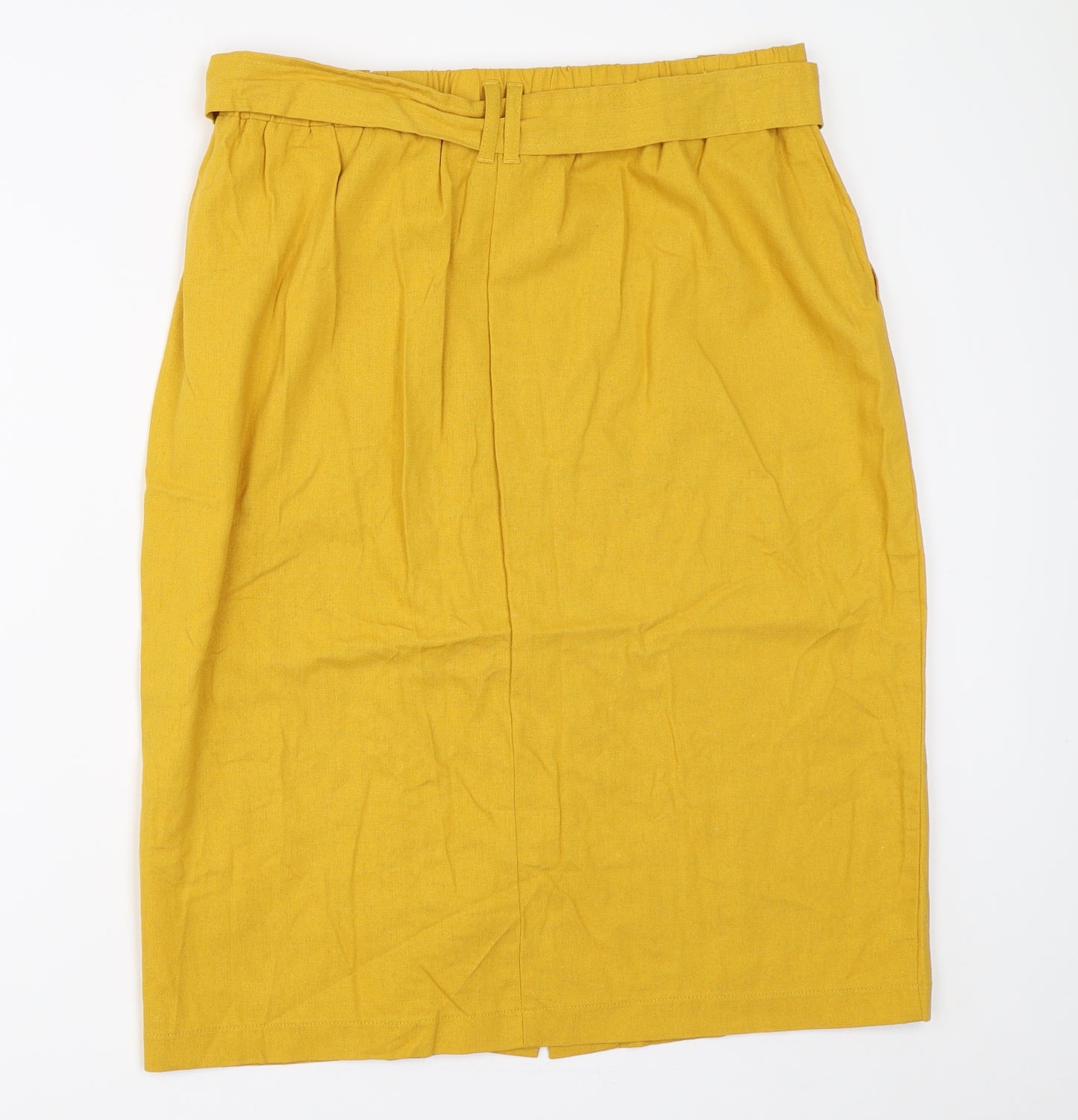 Peacocks Womens Yellow   Straight & Pencil Skirt Size 12