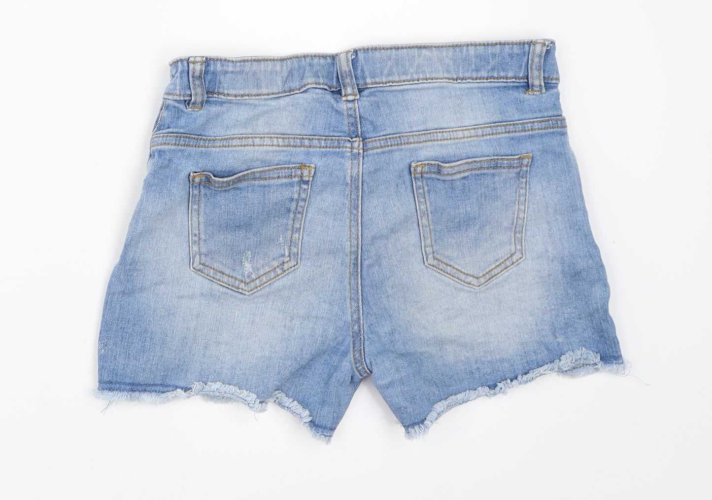 TU Girls Blue  Denim Hot Pants Shorts Size 12 Years