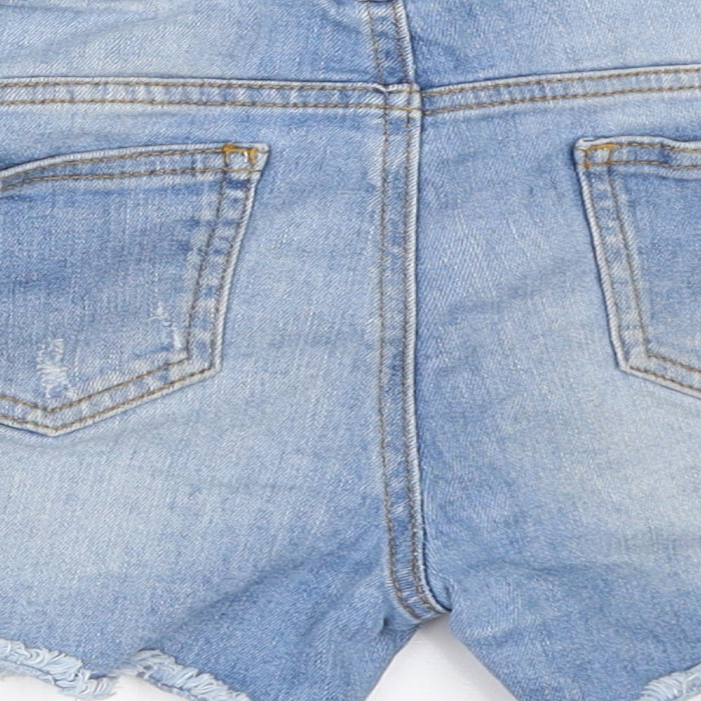 TU Girls Blue  Denim Hot Pants Shorts Size 12 Years