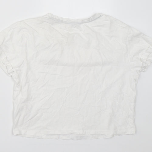 New Look Girls White   Basic T-Shirt Size S