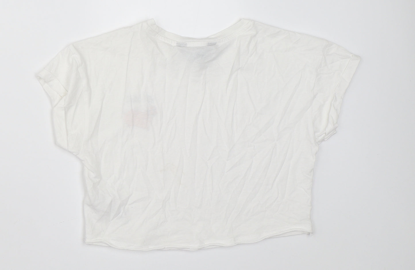 New Look Girls White   Basic T-Shirt Size 9 Years
