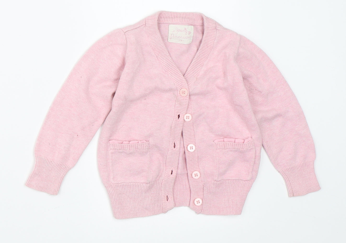 Young Dimension Girls Pink   Cardigan Jumper Size 12-18 Months
