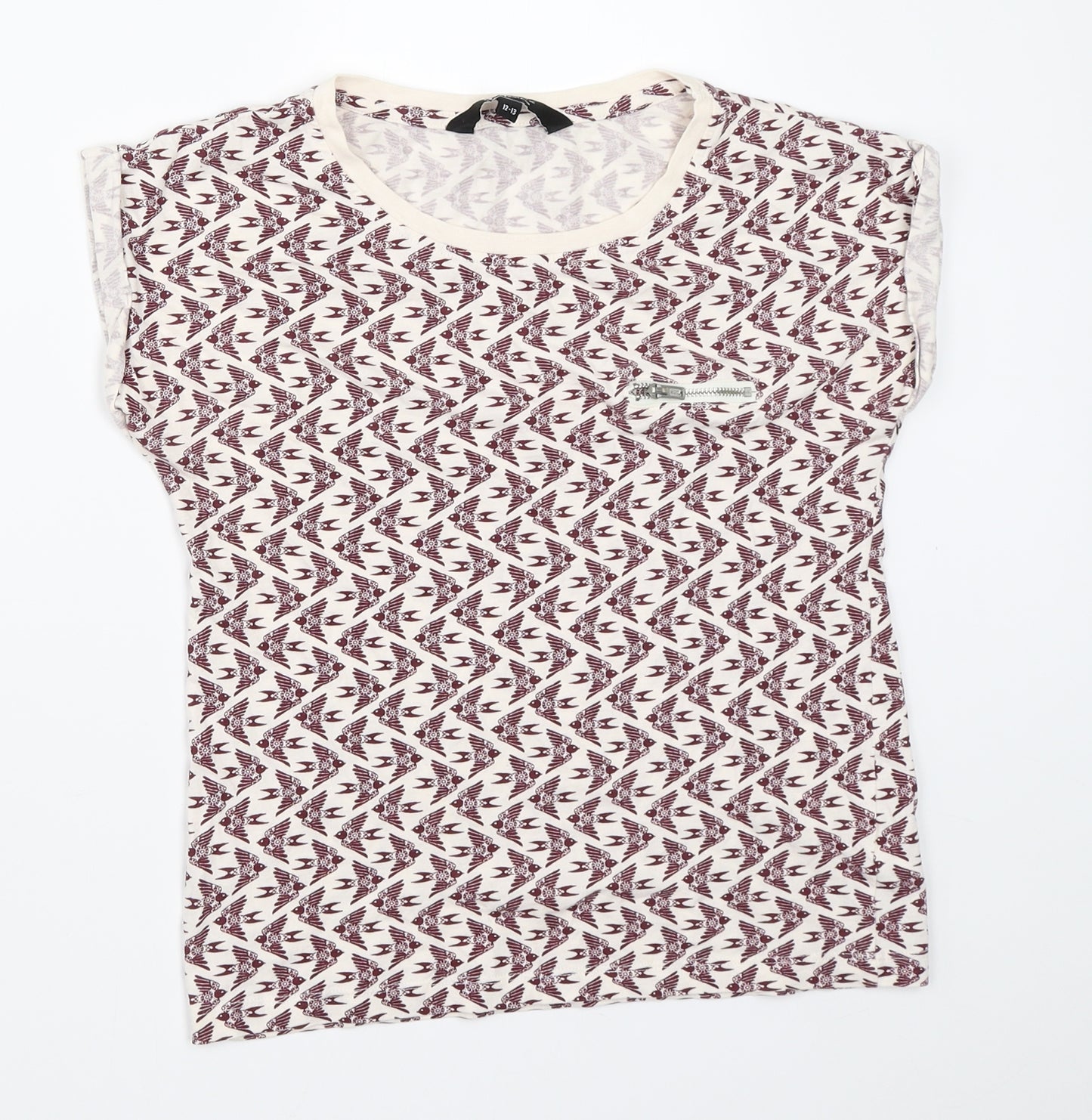 New Look Girls Ivory   Basic T-Shirt Size 12-13 Years