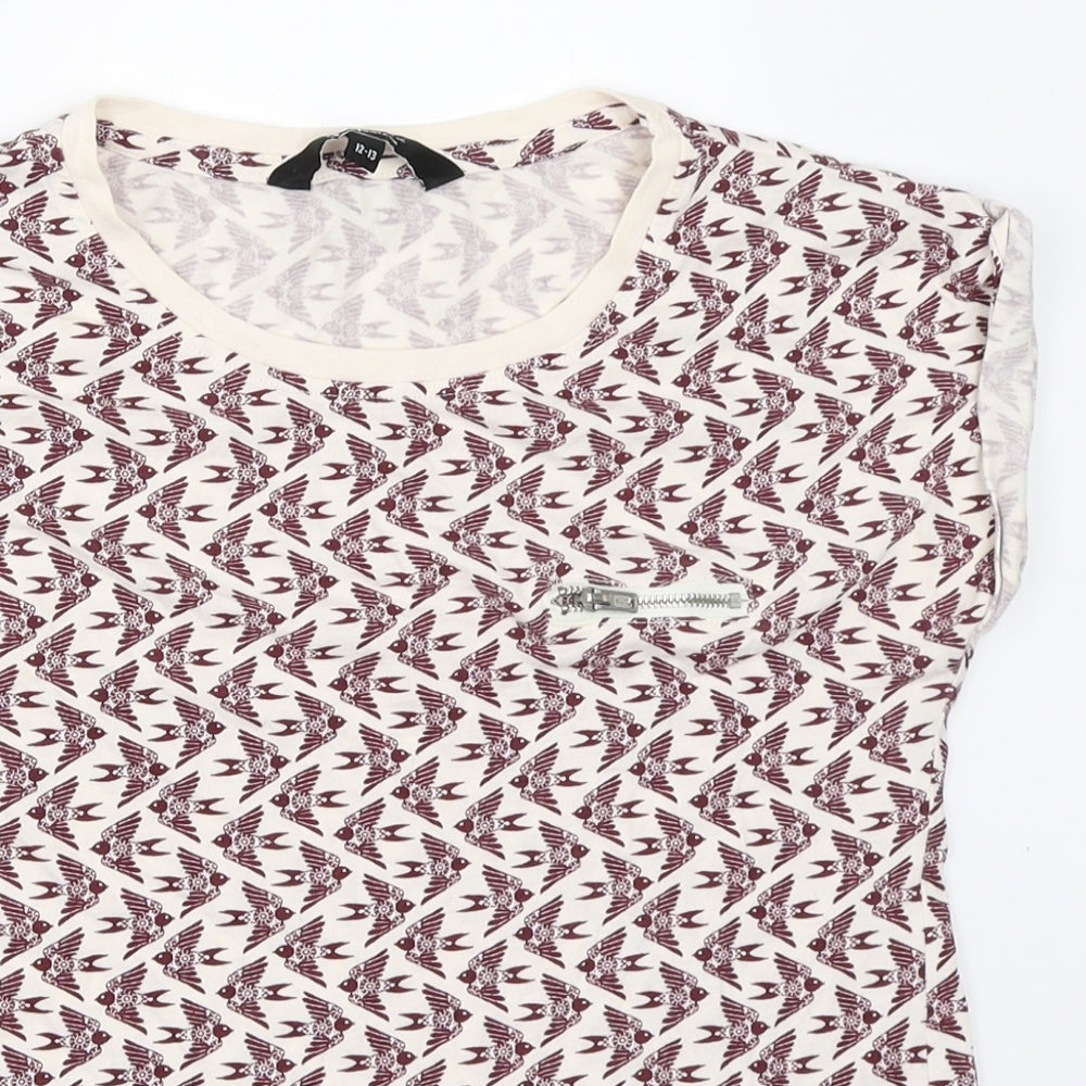 New Look Girls Ivory   Basic T-Shirt Size 12-13 Years