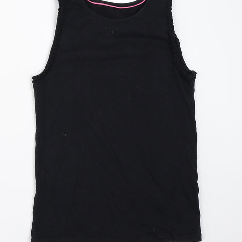 George Girls Black   Basic Tank Size 11-12 Years