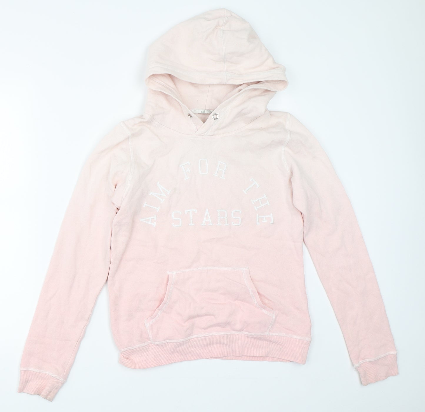 H&M Girls Pink   Pullover Hoodie Size 12-13 Years
