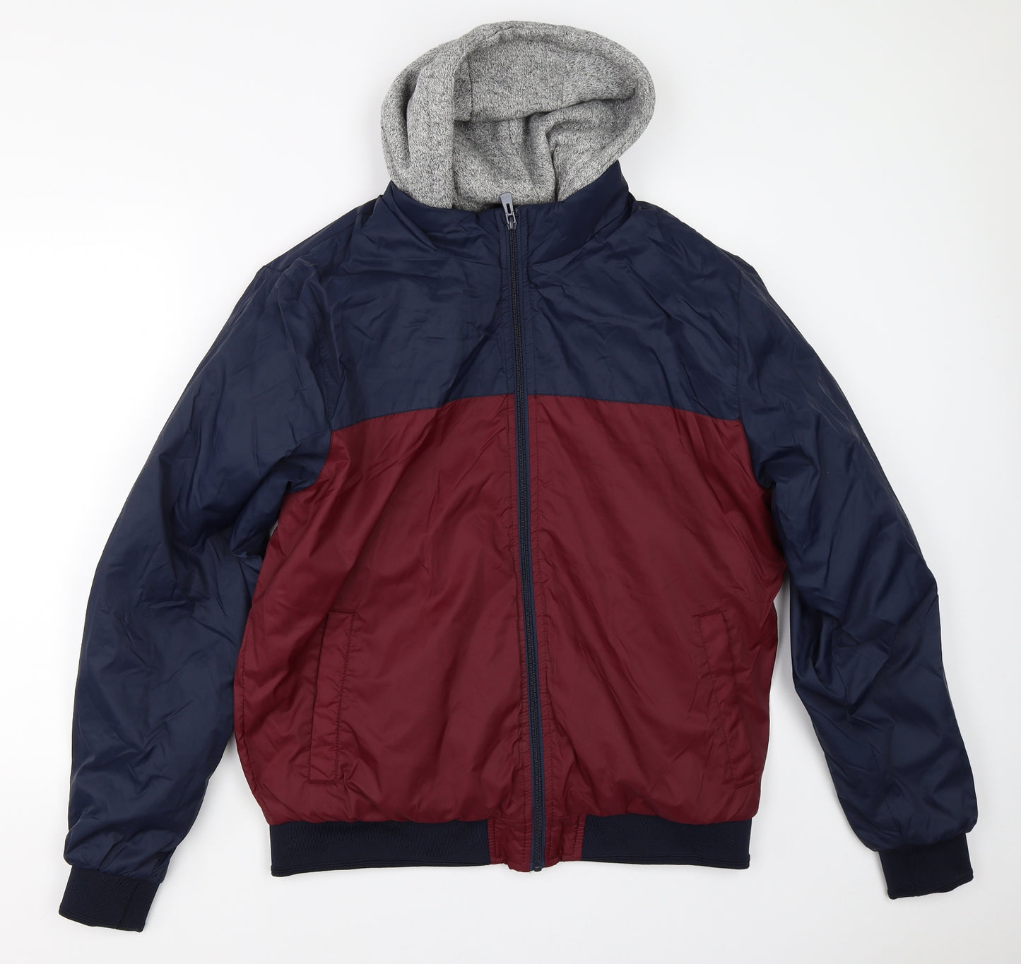 Cedar Wood State Mens Blue   Windbreaker Coat Size L
