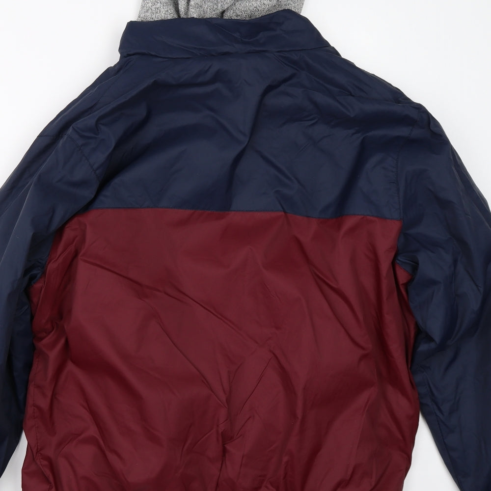Cedar Wood State Mens Blue   Windbreaker Coat Size L