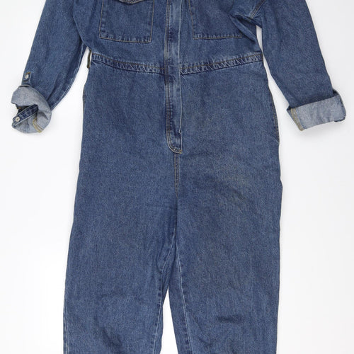 Primark Womens Blue  Denim Jumpsuit One-Piece Size 12