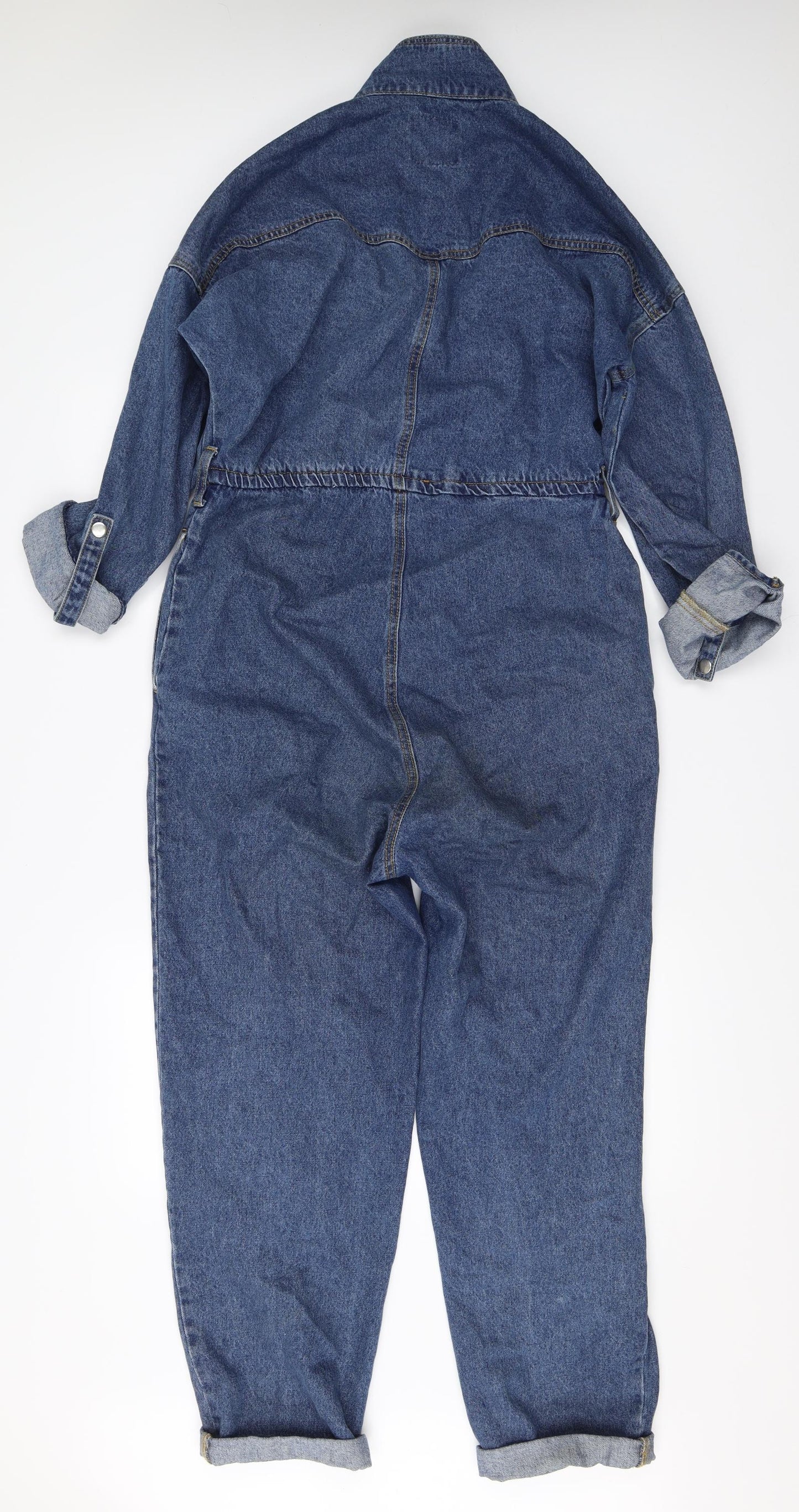 Primark Womens Blue  Denim Jumpsuit One-Piece Size 12