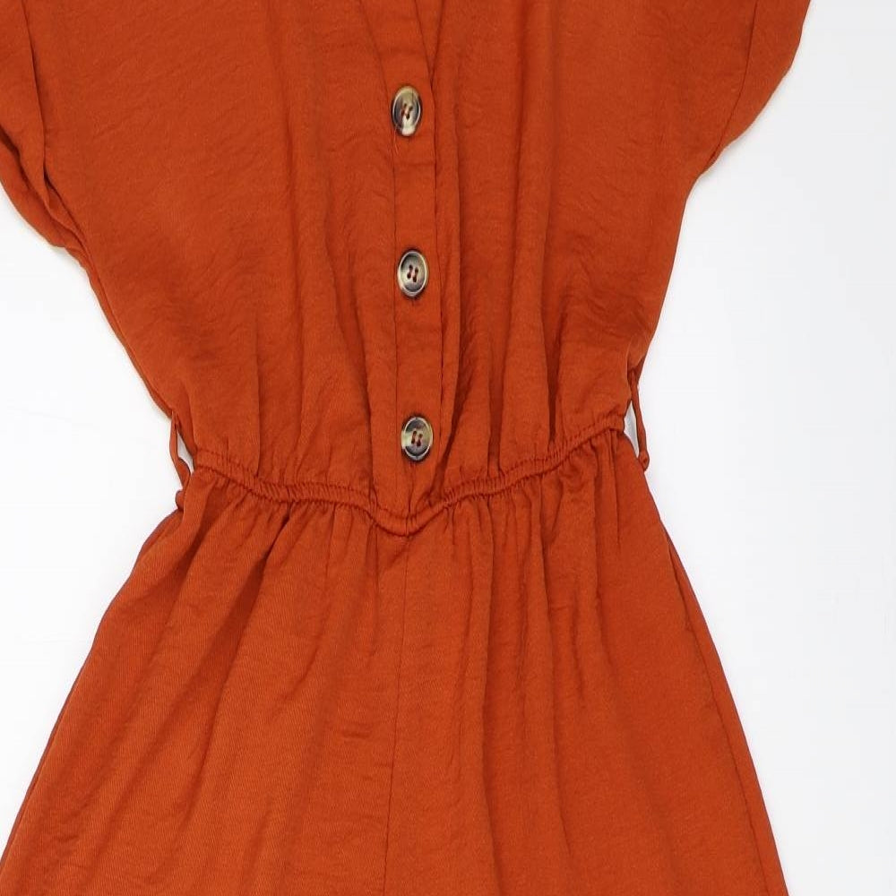New Look Womens Orange   Jumpsuit One-Piece Size 6