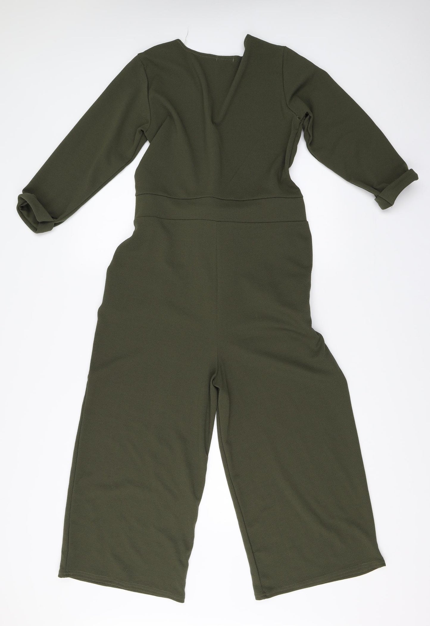 Boohoo Womens Green   Jumpsuit One-Piece Size 14