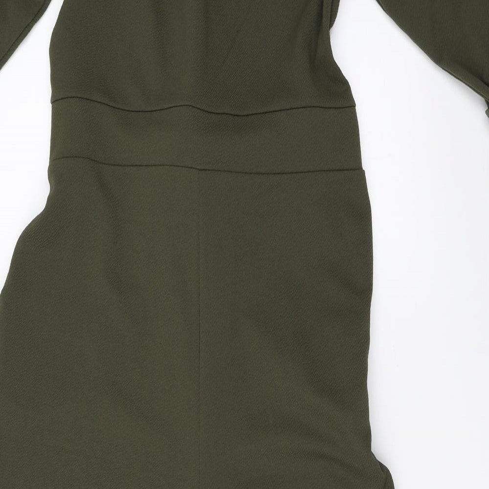 Boohoo Womens Green   Jumpsuit One-Piece Size 14