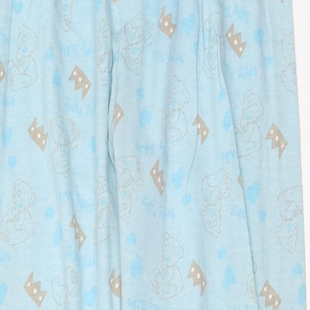Young Dimension Girls Blue Solid  Top Pyjama Pants Size 12-13 Years  - me to you