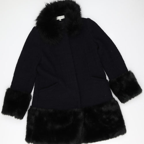 Edina Ronay Womens Blue   Overcoat Coat Size 12