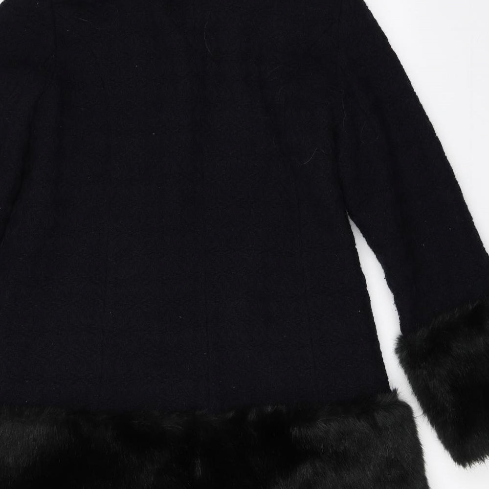 Edina Ronay Womens Blue   Overcoat Coat Size 12