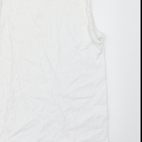George Girls White   Basic Tank Size 11-12 Years