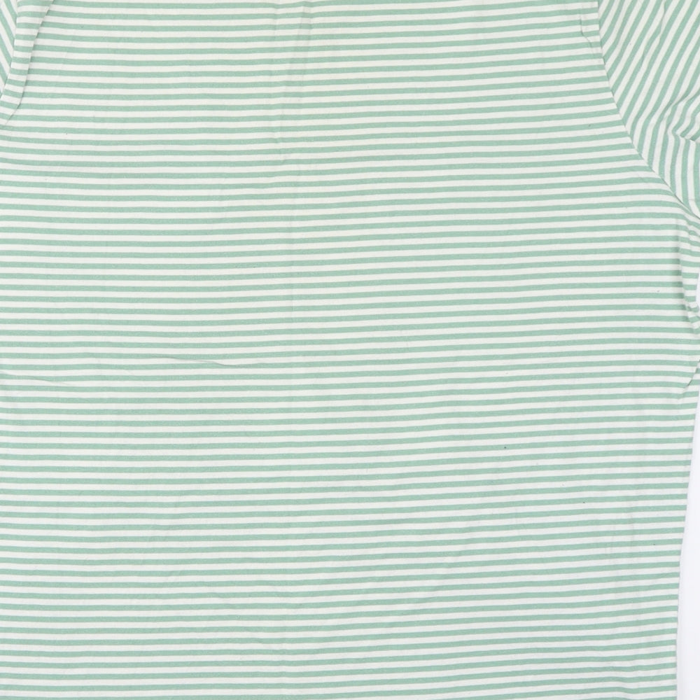 Tchibo Mens Green Striped   T-Shirt Size L