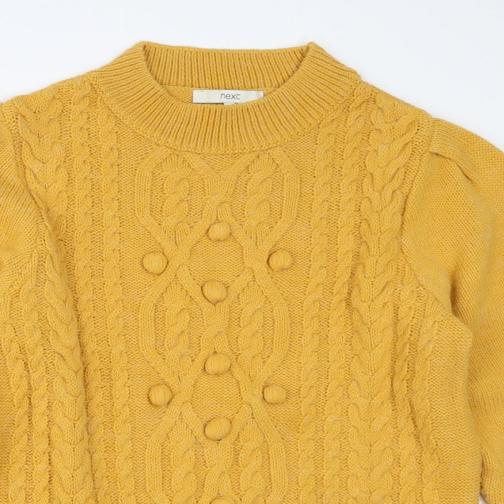 NEXT Womens Yellow   Pullover Jumper Size 14