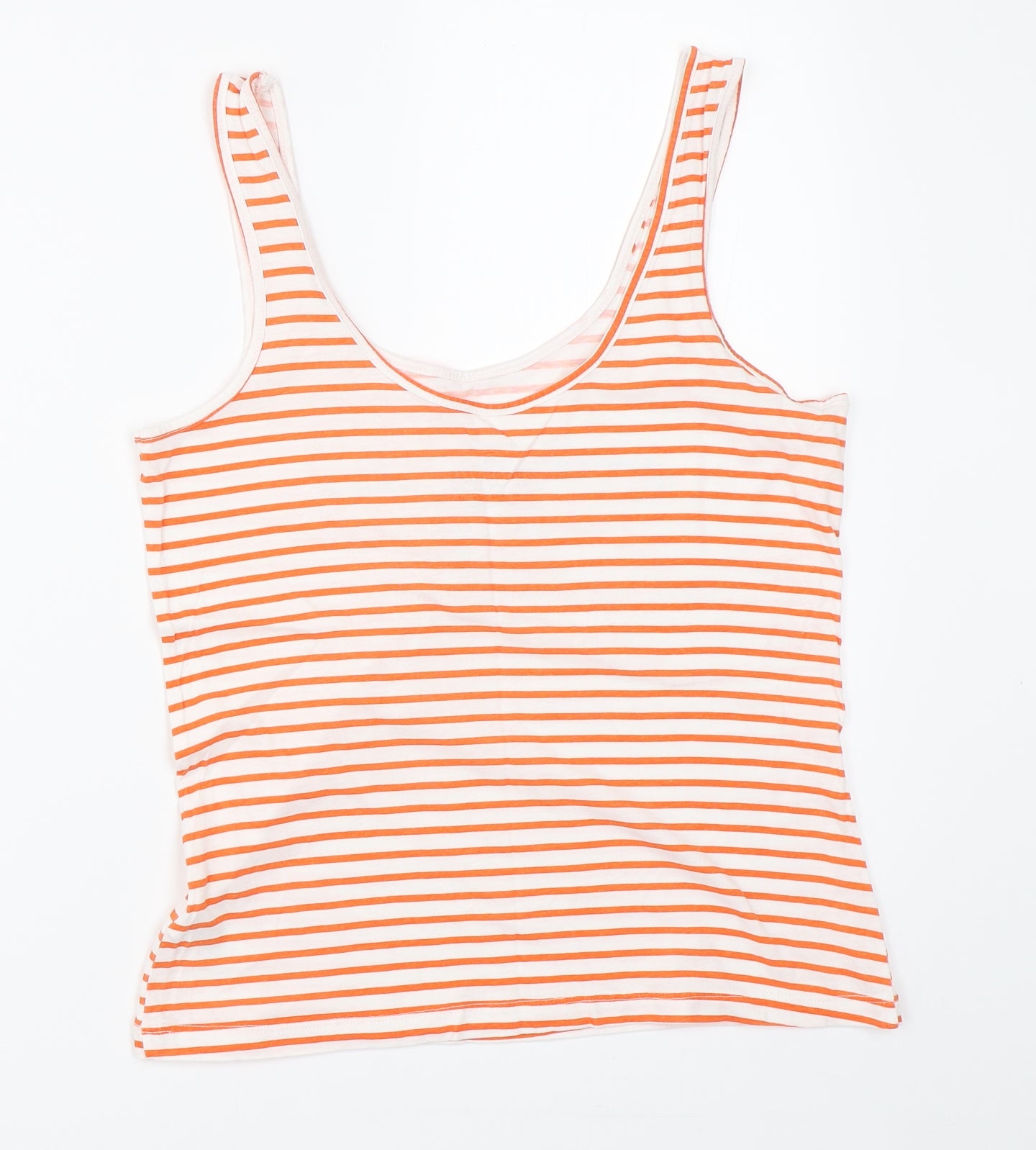 Primark Womens Orange Striped  Basic Tank Size XS