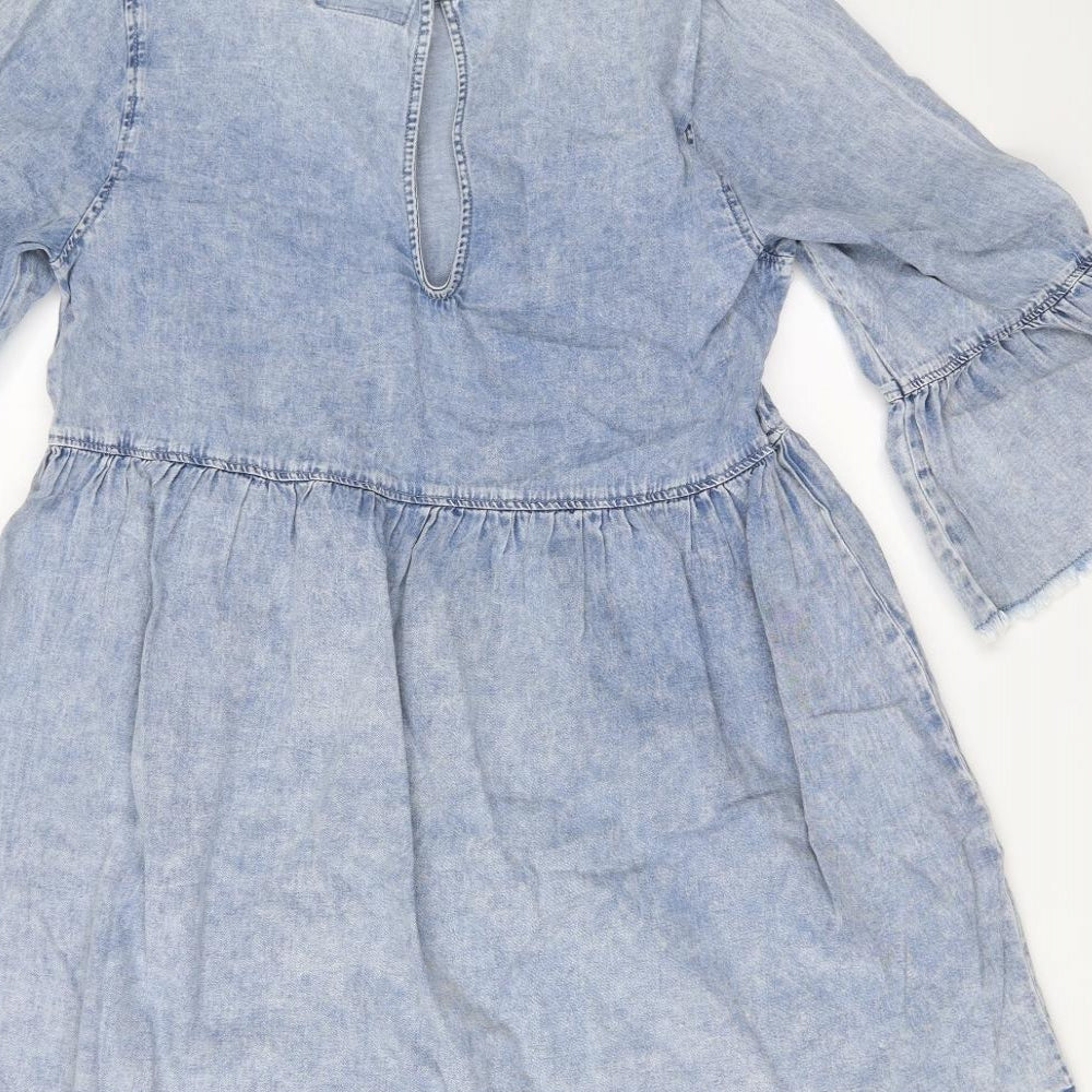 Primark Womens Blue  Denim Fit & Flare  Size 14