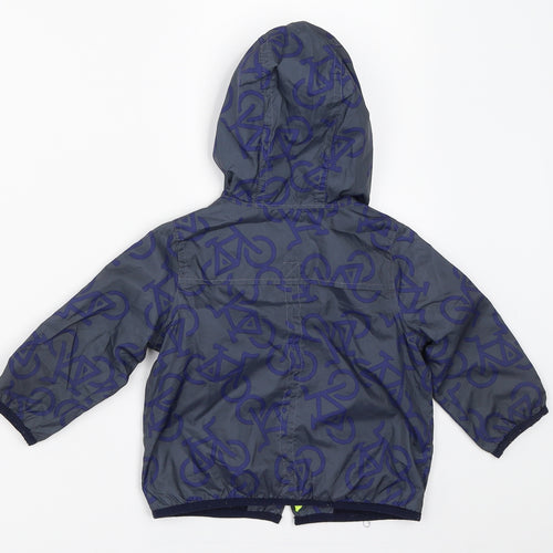 Gap Boys Grey   Windbreaker Coat Size 12-18 Months