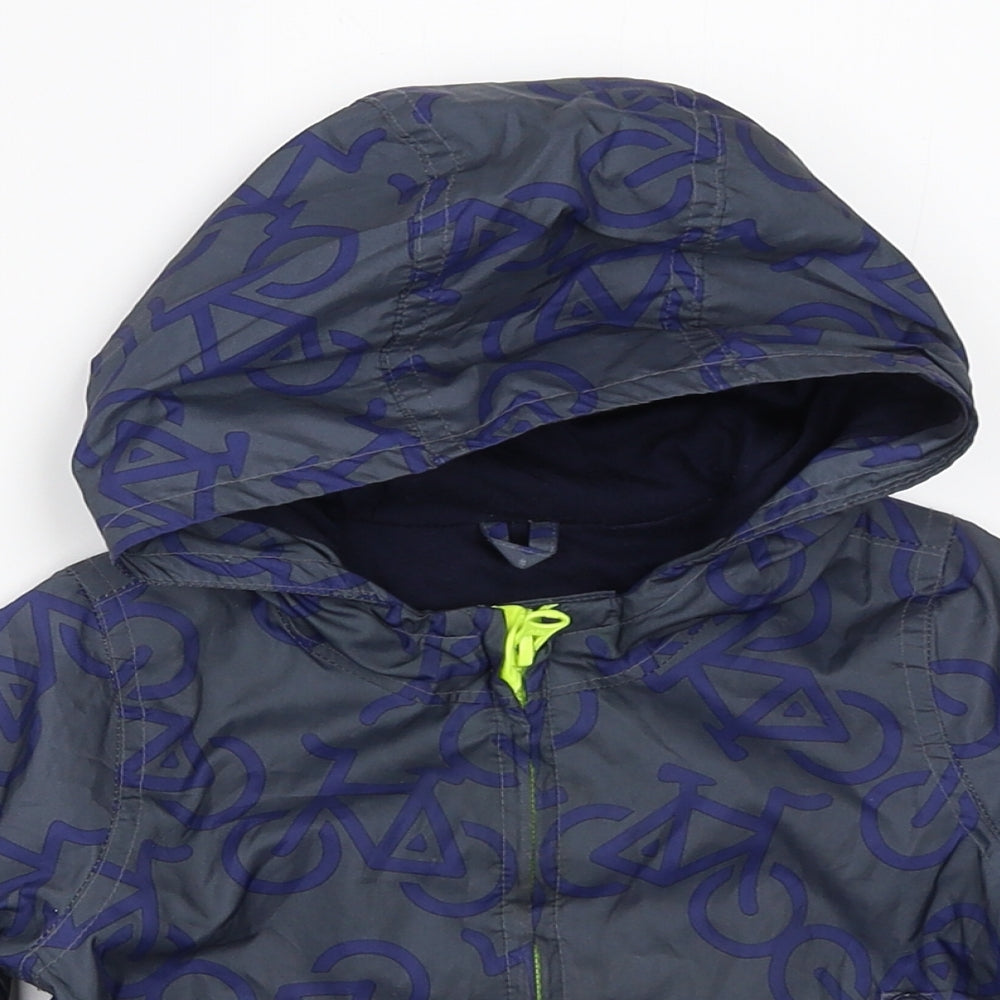 Gap Boys Grey   Windbreaker Coat Size 12-18 Months