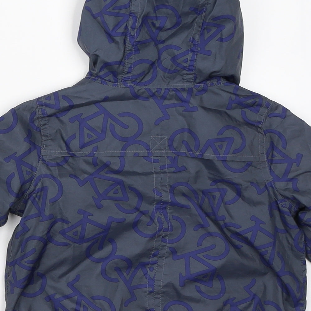 Gap Boys Grey   Windbreaker Coat Size 12-18 Months