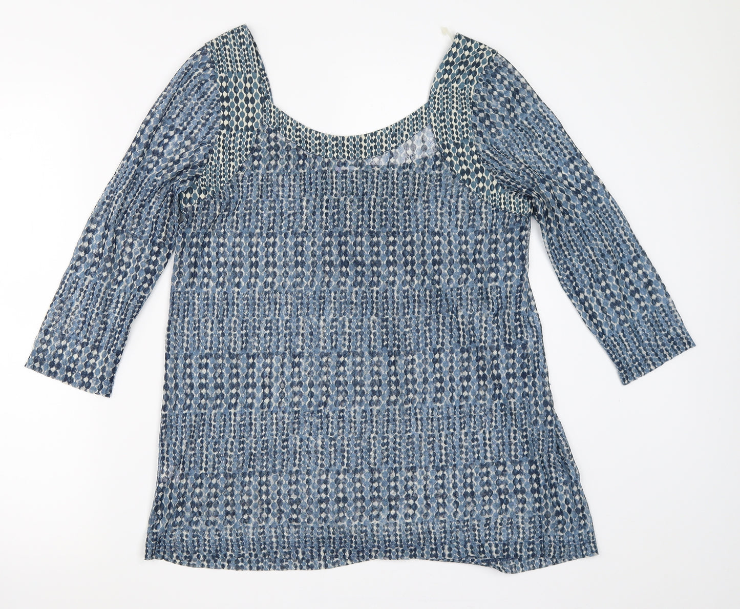 Preworn Womens Blue   Basic Blouse Size 12