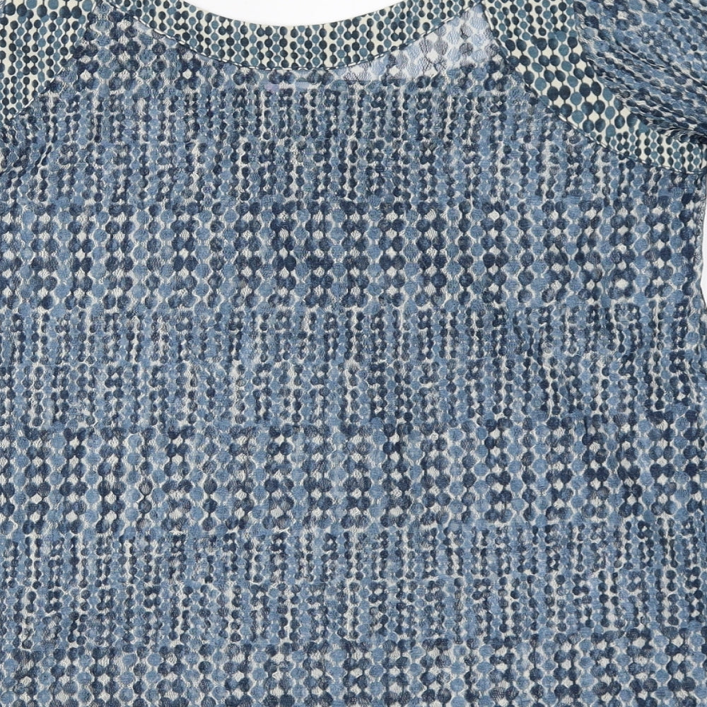 Preworn Womens Blue   Basic Blouse Size 12