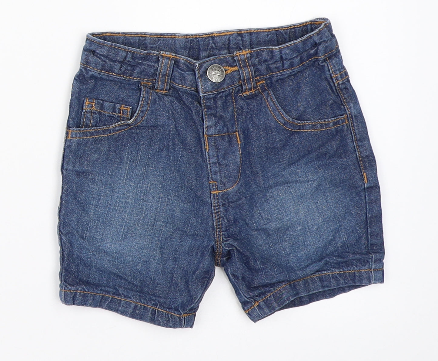 George Boys Blue Batik Denim Cropped Jeans Size 18-24 Months