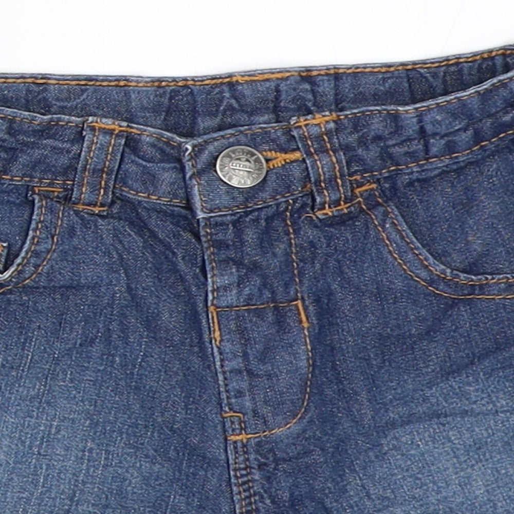 George Boys Blue Batik Denim Cropped Jeans Size 18-24 Months