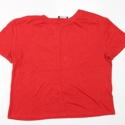 Marks and Spencer Womens Red   Pullover Jumper Size M