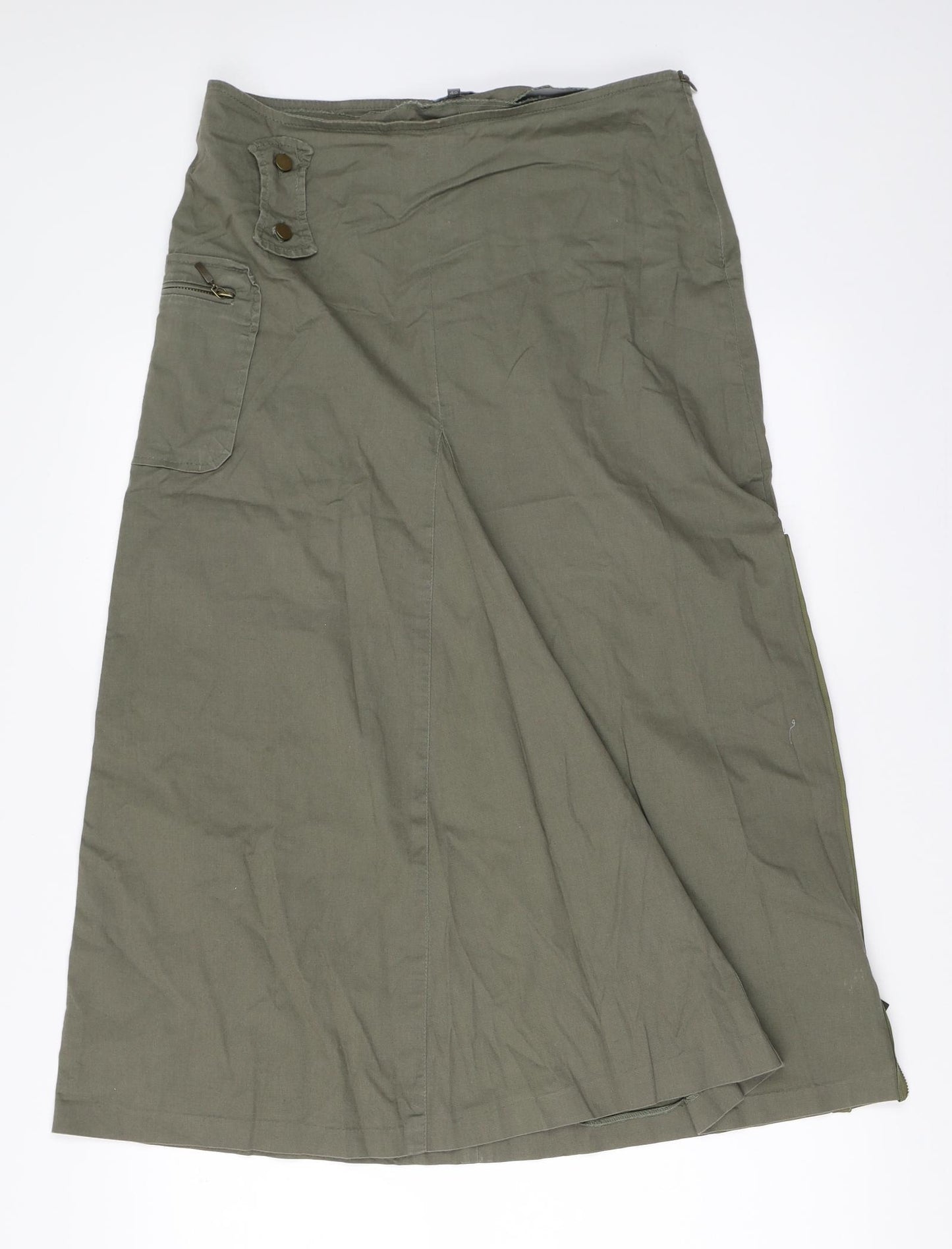 Naenae Womens Green   Flare Skirt Size 40
