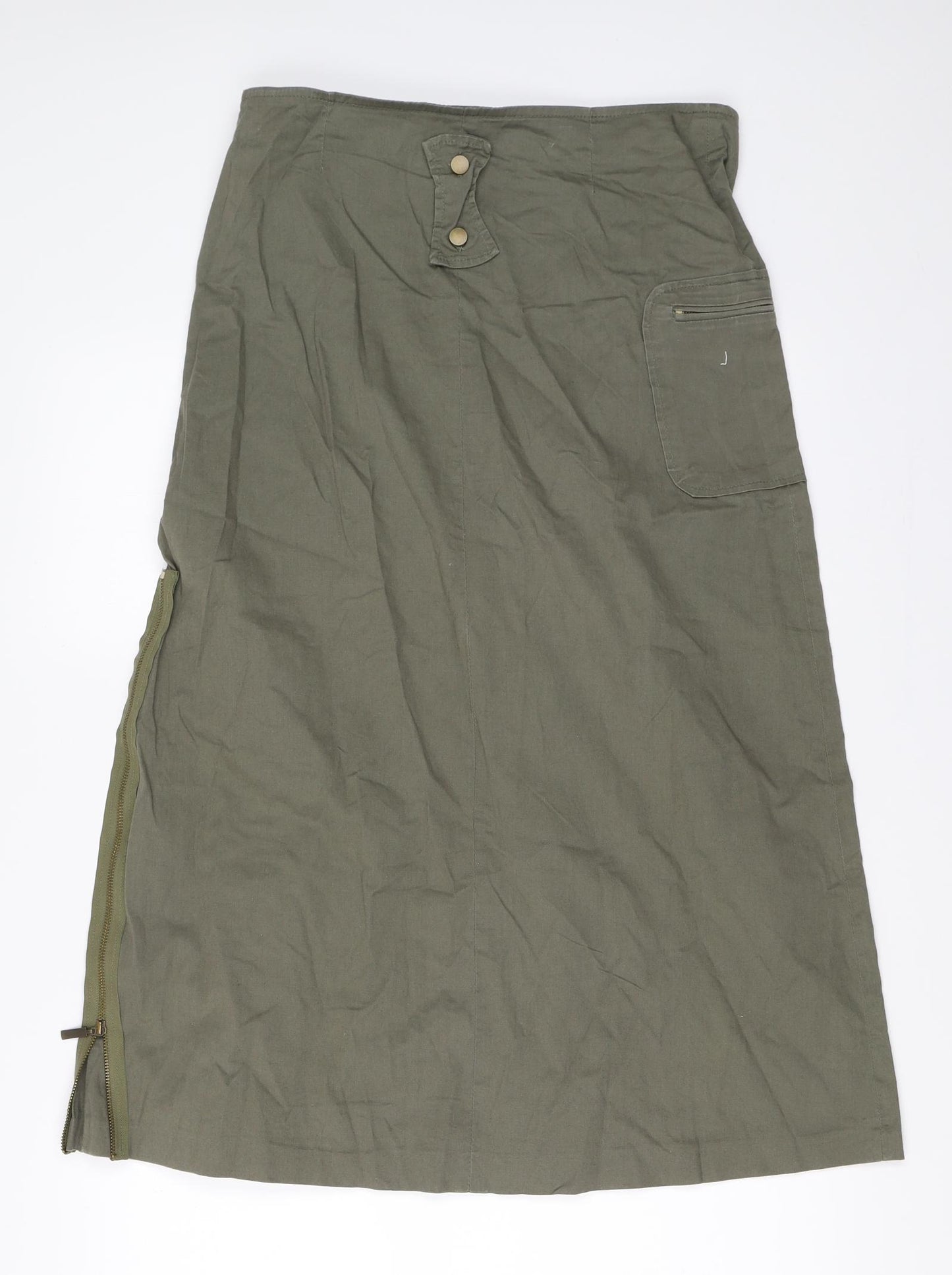 Naenae Womens Green   Flare Skirt Size 40