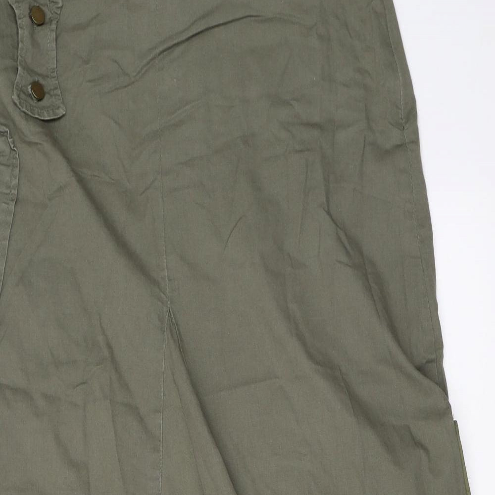 Naenae Womens Green   Flare Skirt Size 40