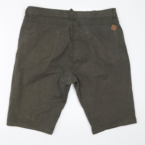 RJR.John Rocha Mens Green   Chino Shorts Size 36 in