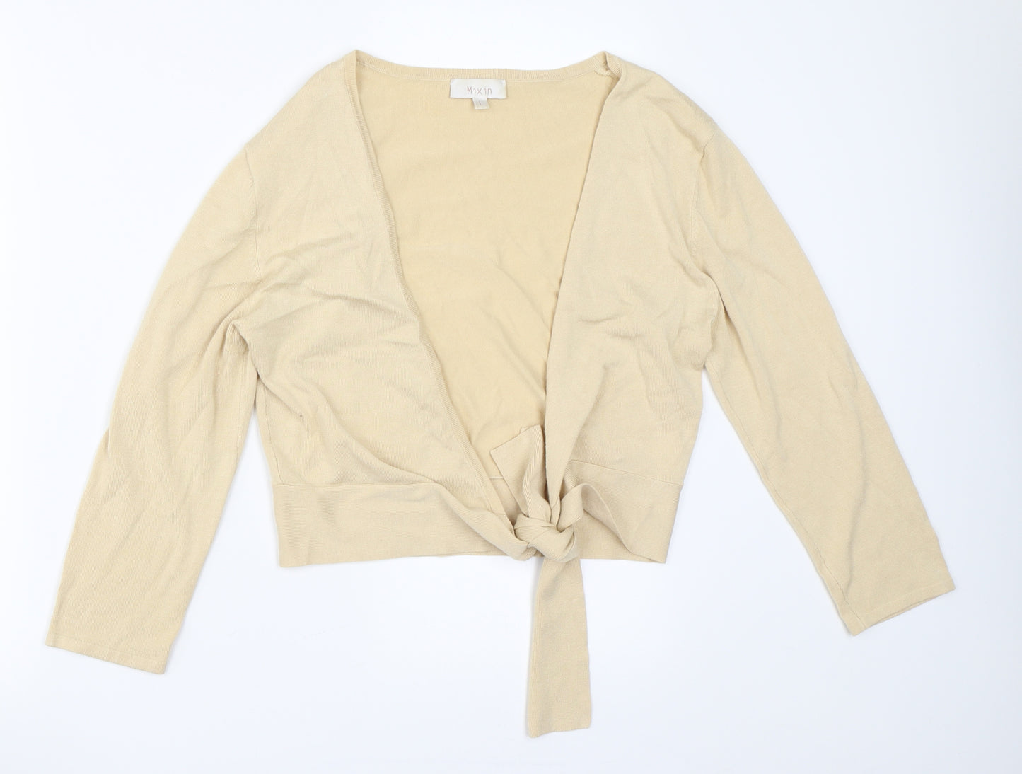 Mix in  Womens Beige   Cardigan Jumper Size L